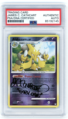 First Ever Signed James Carter Cathcart Alakazam 2/123 Mysterious