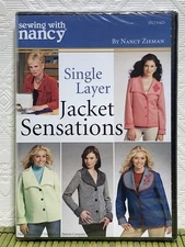 Sewing with Nancy Single Layer Jacket Sensations Instructional DVD Nancy Zieman