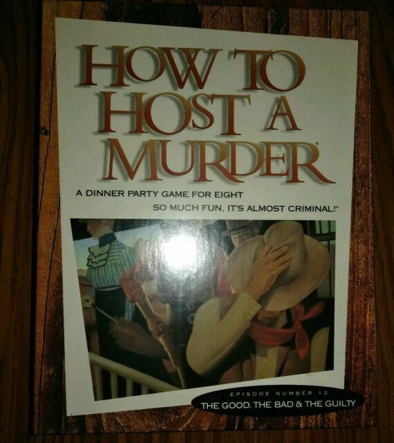 How To Host A Murder Game Dinner Party Group Episode 12 Good Bad Guilty For Sale Online Ebay