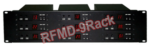 3U Rack Kit For Holding 9 Of RFDM2 RFDM2-PBG Modulators Demodulators - Picture 2 of 3