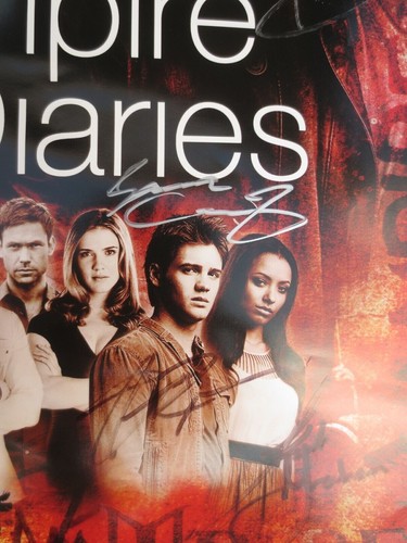 CW VAMPIRE DIARIES CAST AUTOGRAPHED 11X17 POSTER 9 AUTOGRAPHS JSA CERTIFIED - 第 6/13 張圖片
