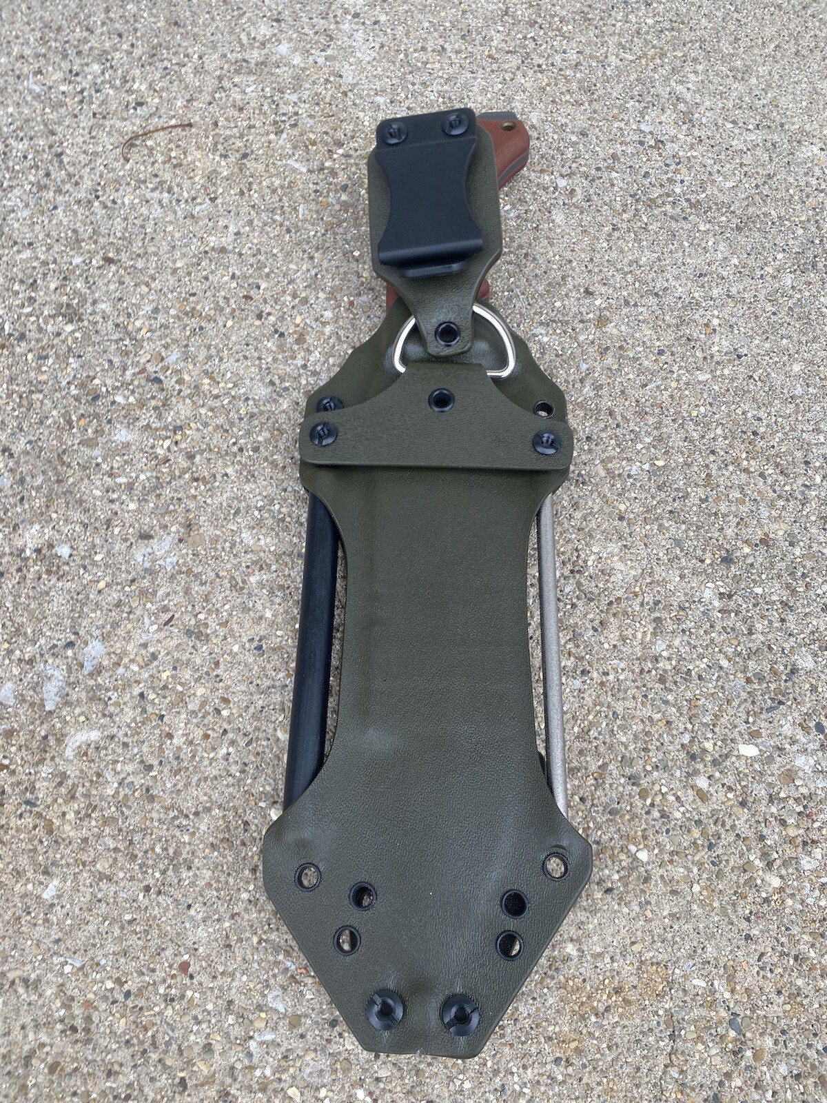 TOPS Tahoma Field Knife Dangler Kydex sheath 400Grit&FerroRod(Knife