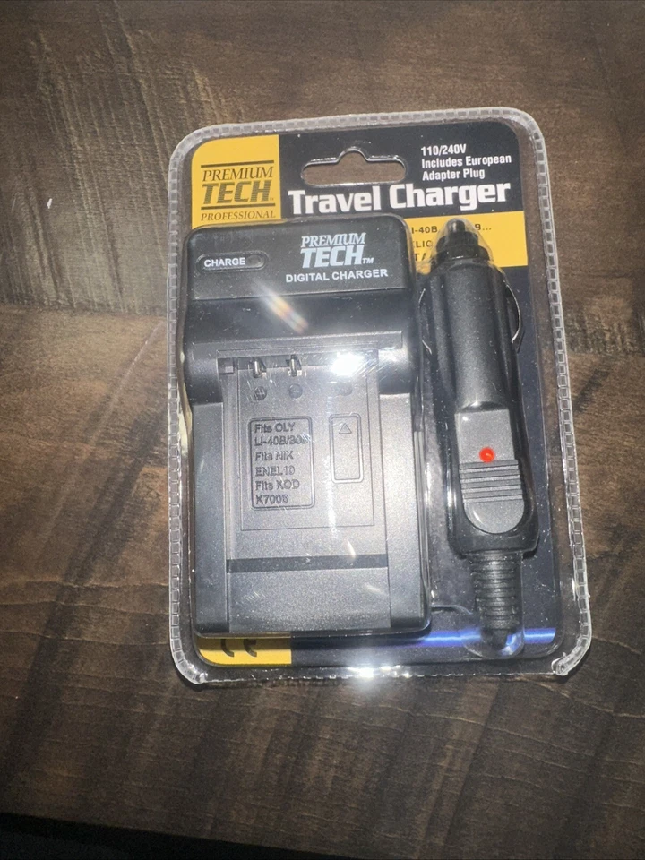 Premium Tech PT-32 Battery Charger for Nikon EN-EL10/Olympus LI-42B/Fuji NP-45 - Image 3 of 4