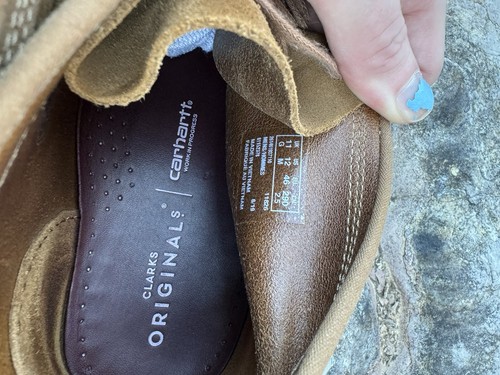 Clarks Wallabee X Carhartt Work In Progress Tan Brown Wallabee UK 11 (12) - Picture 7 of 10