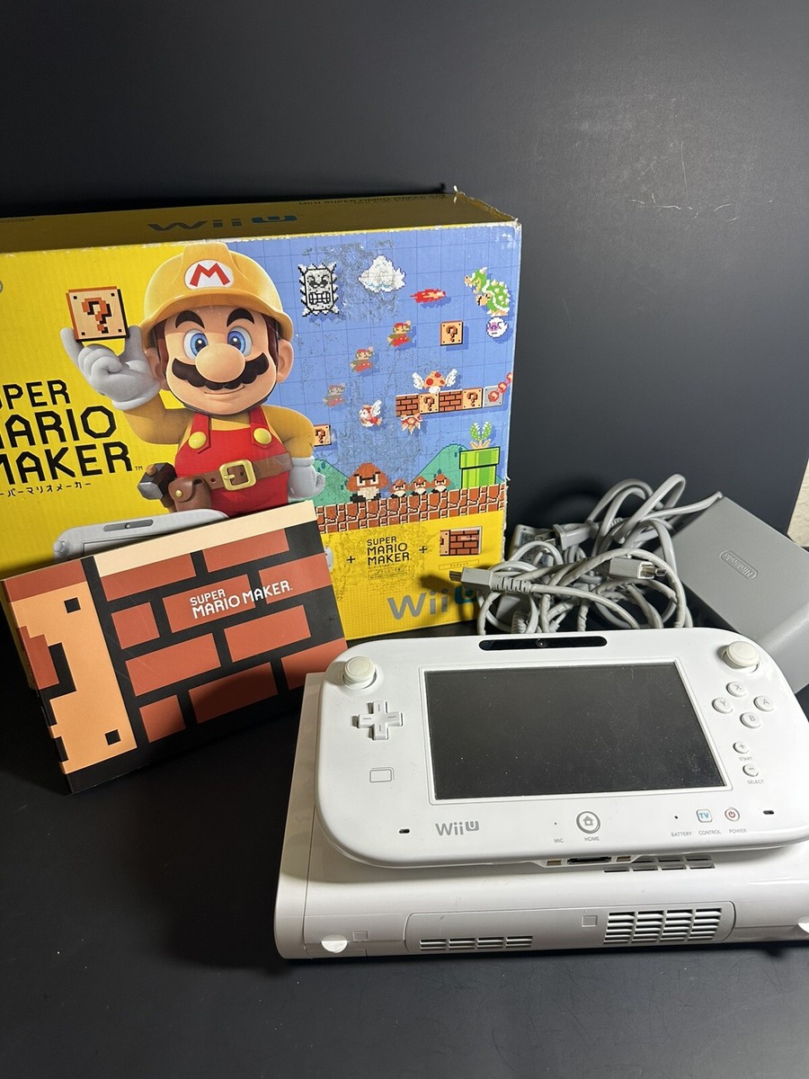 任天堂 wiiU 本体 スーパーマリオメーカー 美品 Nintendo Wii U Super Mario Maker Edition Game console Set w