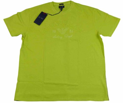Armani Jeans Mens Yellow H/S Tshirt - Sz XXL & XXXL BNWT 100% Genuine - Afbeelding 1 van 4