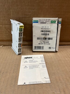 750-403 Wago NEW In Box PLC Slice I/O System 4 Channel Input 750403