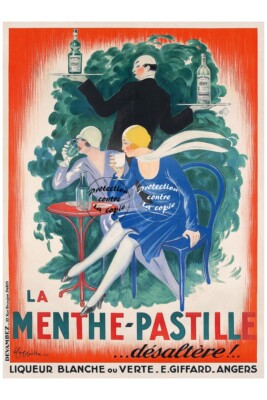Poster Vintage Mont Dore Liqueur - Affiche HQ 40x60 Cm - Neuf