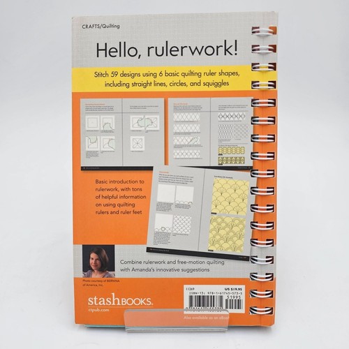 Rulerwork Quilting Idea Book by Murphy | Free Motion Longarm Spiral Guide HC LN - Picture 2 of 14