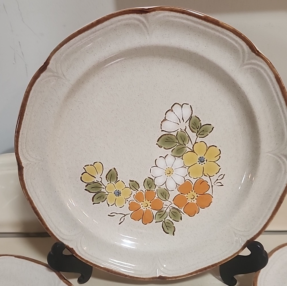 Spring Garden Baroque Hearthside Stoneware Hand Painted Dinner