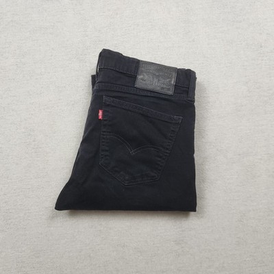 Levi's 510 Herren Jeans Hose W33 L28 Denim Schwarz Slim Gerade Skinny Stretch