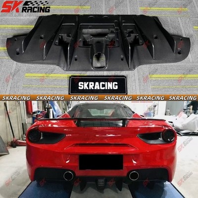 Forged/Carbon Fiber Rear Diffuser Brake Light Cover For Ferrari 488 GTB 16-19