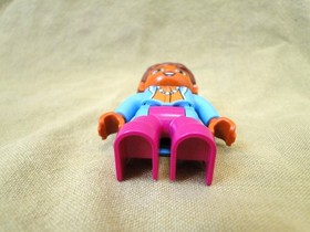 LEGO Duplo: Female African American Airplane Passenger Figure #10590