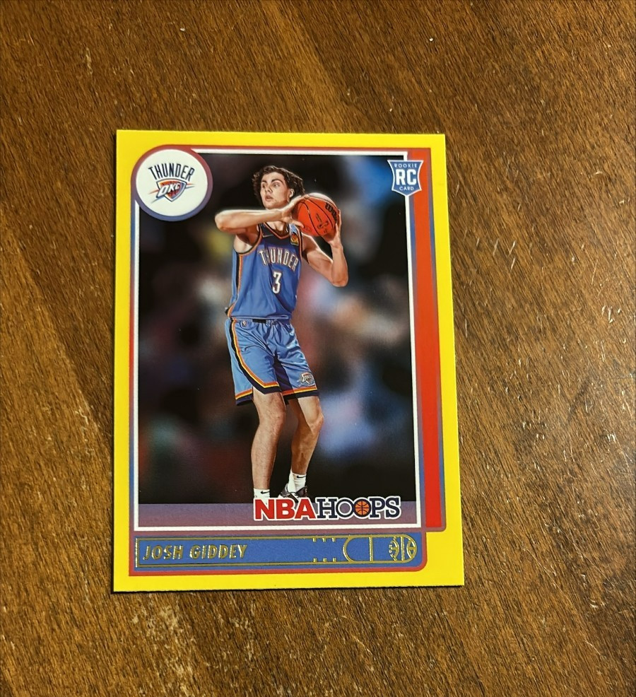Josh Giddey 2021-22 NBA Hoops Yellow Rookie #202 Chicago Bulls OKC Thunder RC