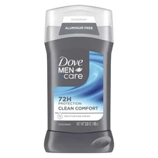DOVE MEN + CARE Deodorant Stick for Men Clean Comfort Aluminum Free 72-Hour Odor