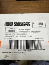 Standard Abrasives 709907 1/4"x1-1/2" Aluminum Oxide Cartridge Roll 100 Pack