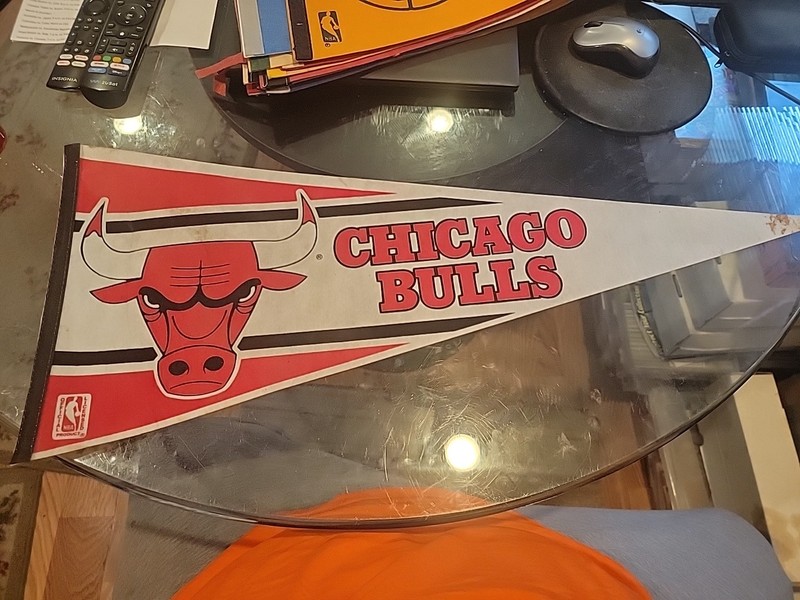 Vintage Chicago Bulls NBA Basketball Pennant - See Description