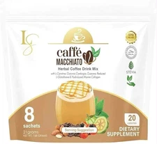 Luxe Slim Caffee MACCHIATO With Collagen & L-Glutathione, 8 Sachets X 21 grams