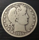 New Listing1909-S Barber Silver Dollar, VG+. Letter of LIBERTY! Beautiful Surface! STC! F92