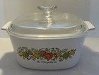 Vintage Corning Ware La Marjolaine Spice of Life 3 Liter Dish A-3-B W/Pyrex Lid