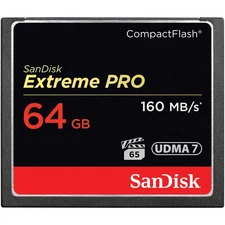 SanDisk 64GB Extreme PRO Compact Flash Memory Card