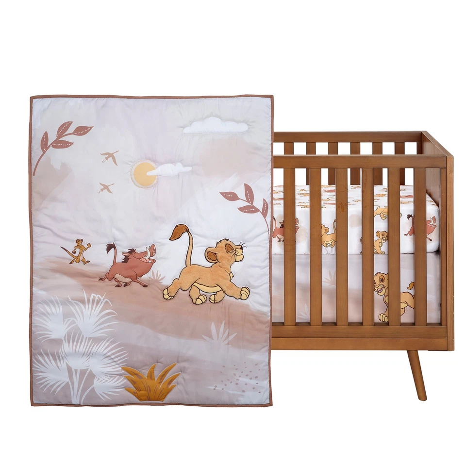 Juego de ropa de cama de cuna infantil Lambs & Ivy Disney Baby Lion King Safari de 3 piezas Foto 2 de 4