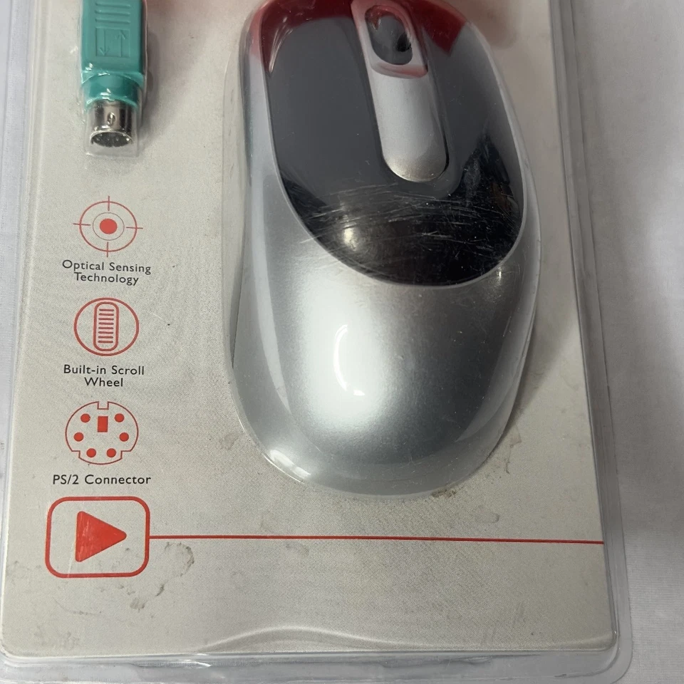 Inland Optical Wheel Mouse PS/2 800dpi New Scroll Wheel Universal Design PC XP - Image 4 of 4