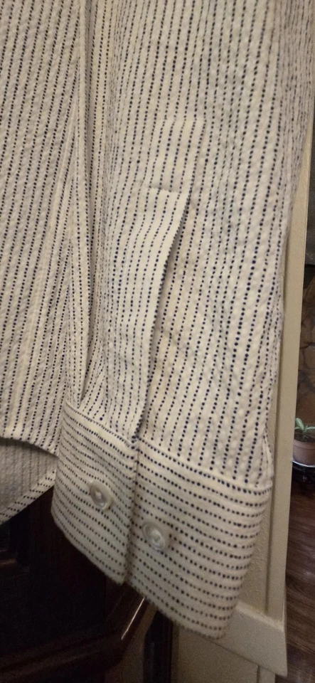 Theory Mens Irving Pigment Stripe Long Sleeve Shirt Button Up Size Small - Image 2 of 4