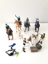 21 Pc Schleich Cowboy Bull Rider Rodeo Racing Man Women Retired Figures Am