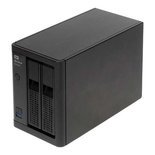 WD MY CLOUD EX2100 NAS 0GB Marvell Armada 1.3GHz 1GB DDR3 WDBWAZ0040JBK-20 - Photo 2/3