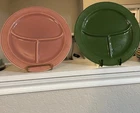 Vintage Fiestaware - 10.5" compartment plate in Rose (1951-1959)