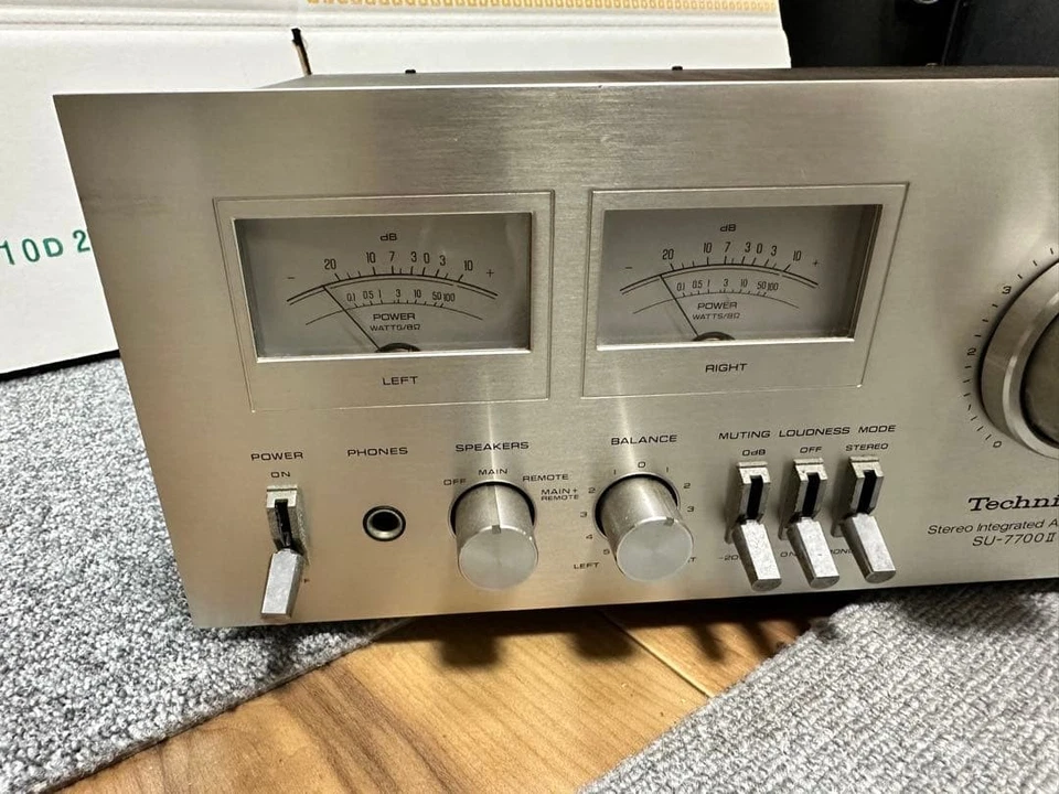 Technics SU-7700II Amplificador Estéreo Integrado 60W+60W Hecho en Japón Funcionando Foto 3 de 4
