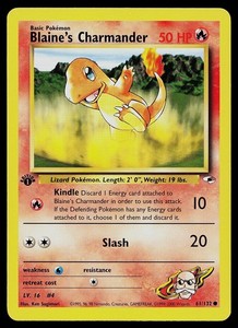 Blaine's Charmander 61/132 Gym Heroes 1st Edition Common