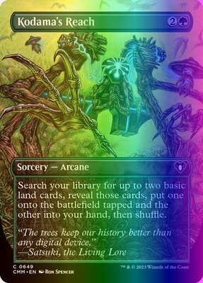 MTG Magic the Gathering Kodama's Reach (649/1455) Commander Masters LP FOIL