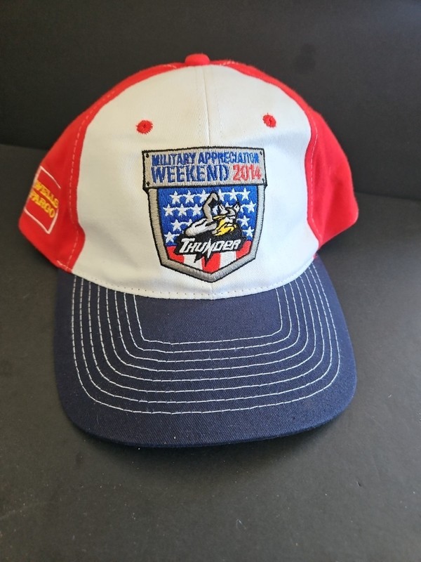 STOCKTON THUNDER HOCKEY 2014 MILITARY APPRECIATION WEEKEND ADJUSTABLE HAT CAP **