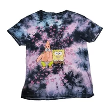 NICKELODEON SpongeBob Shirt Mens Small Tie Dye Patrick Star