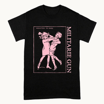 Addicted To Rage MILITARIE GUN Band T Shirt Black Unisex S-5XL IM0922