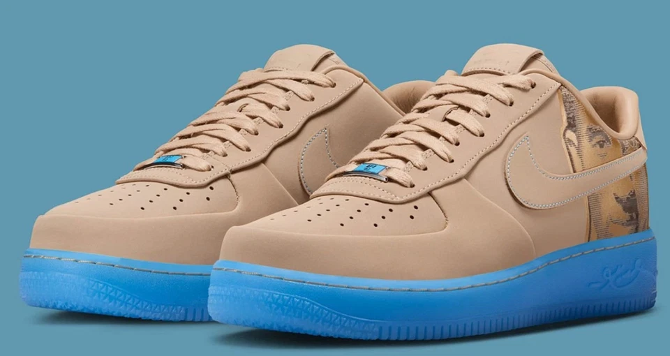 Nike Air Force 1 низкий Protro Коби Брайант льняной IH1018-200 льняной/университетский синий - Изображение 2 из 4