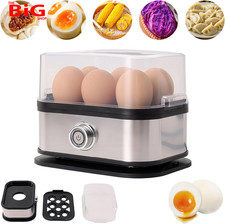 Smart Egg Cooker Electric with Auto Shut-Off, Automatic Stainless Steel Boiled E