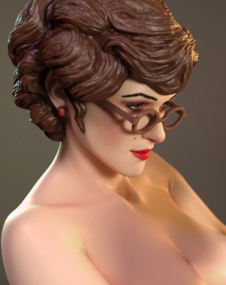 Evelyn 1/24 Scale 75mm Resin Figure Unpainted and Unassembled Model Kit Toys