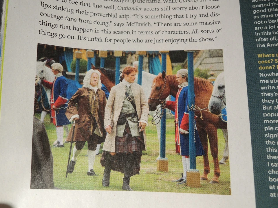 Entertainment Weekly Outlander Sam Heughan Caitriona Balfe March 4 2016 #1405 - Image 4 of 4