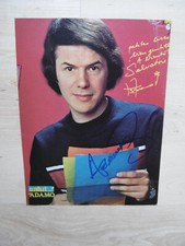 Salvatore Adamo autograph signed A4 magazine image