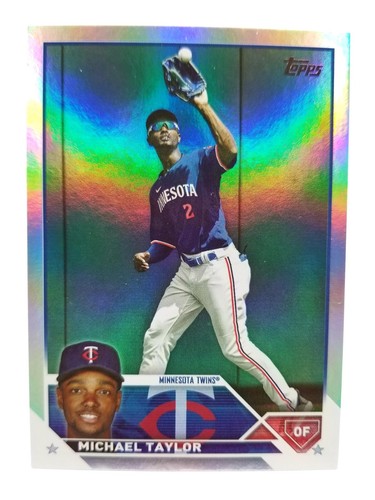 2023 Topps Series 2 Michael Taylor #374 Rainbow Foil Minnesota Twins