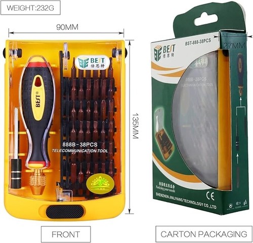 BST-888B Strong Magnetic Precision Screwdriver Set for Computer Laptop Repairing - Picture 3 of 7