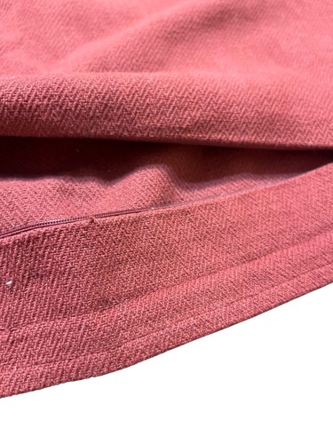Ralph Lauren Monogram Maroon Throw Pillow Cover 20" x 20" Burgundy Red Wine - Picture 5 of 5