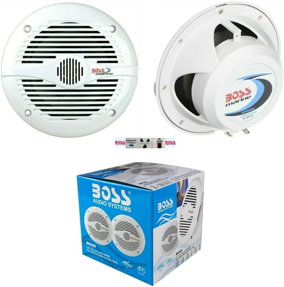 Kit 2 Casse Impermeabili 15,5cm per Boss Audio MR50W - Upgrade Barchetta