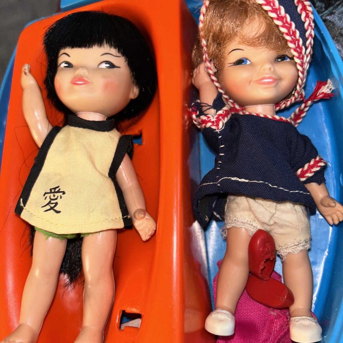 inv 243: Remco 2 cases & 5 dolls Jan, spunky, o/c Heidi (2)& Heidi
