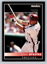 💎1992 Pinnacle Baseball #12 Lenny Dykstra - Philadelphia Phillies💎
