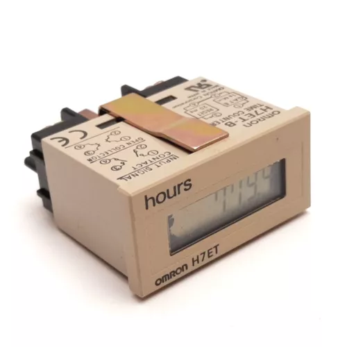 Omron H7ET-B Time Counter, Hour Meter, 999999.9h, 7-Segment LCD Display