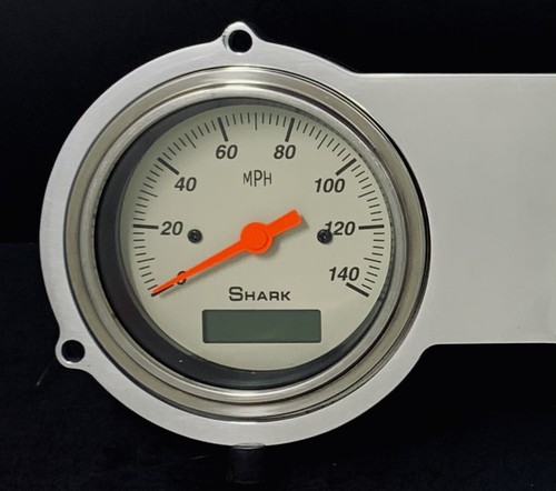 1962 1963 Ford Fairlane 3 Gauge Dash Panel Quad Style Programmable Shark - Picture 2 of 6